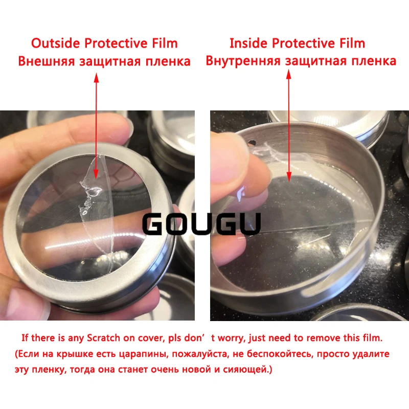GOUGU pot à épices magnétique avec autocollants boîtes à épices en acier inoxydable outils de pul... – Image 2