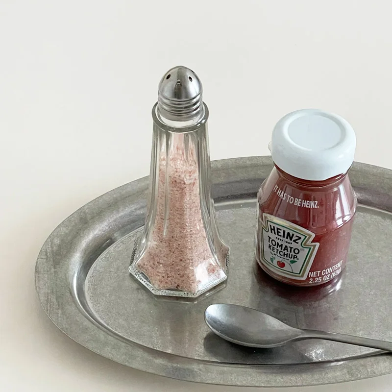 Petite bouteille d'assaisonnement en verre, bouteille de poivre, bouteilles de condiments, boutei...