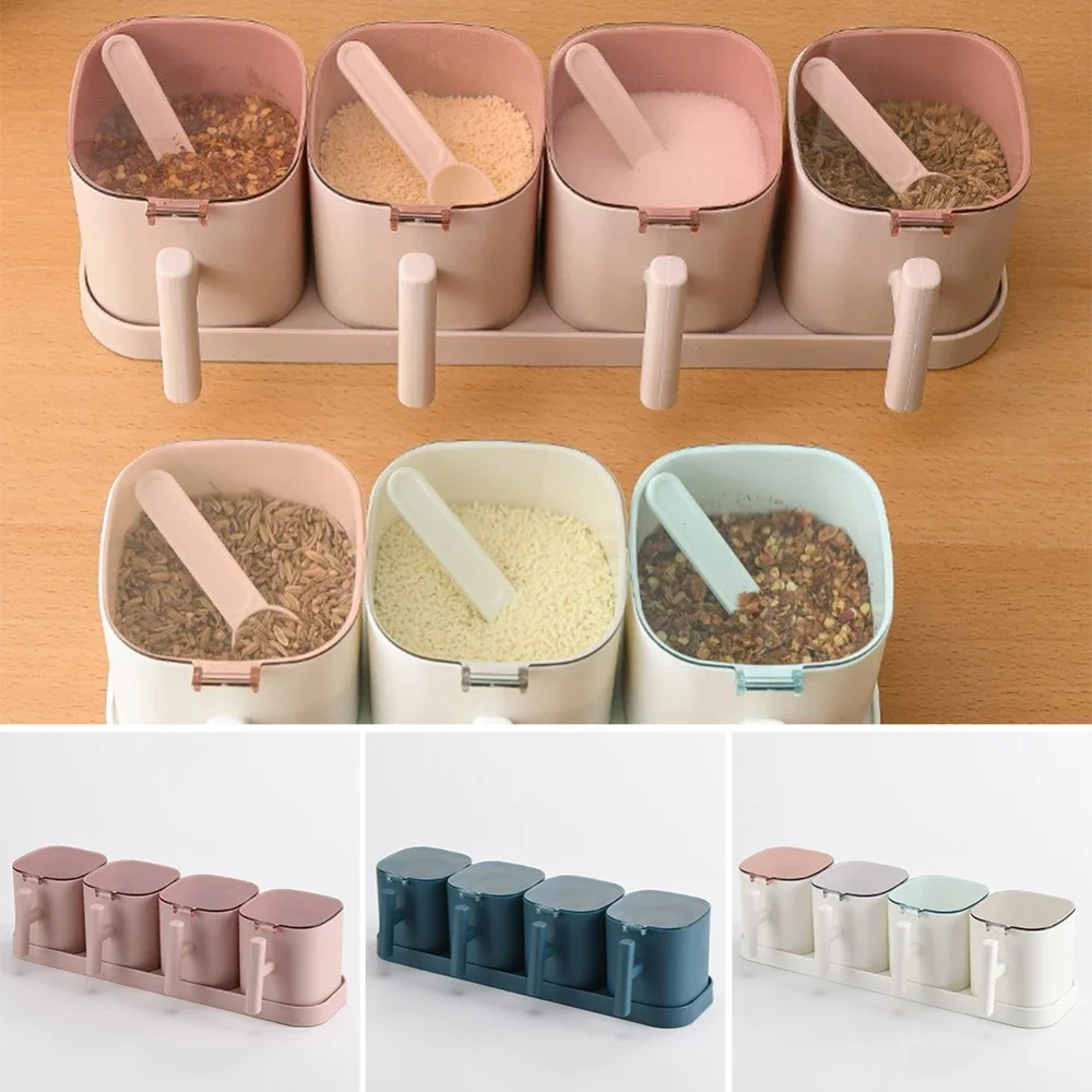 Ensemble de Boîtes d'Assaisonnement, Sucrier Belle, Sel, Shaker à Épices, Pots de Rangement, Gadg... – Image 2