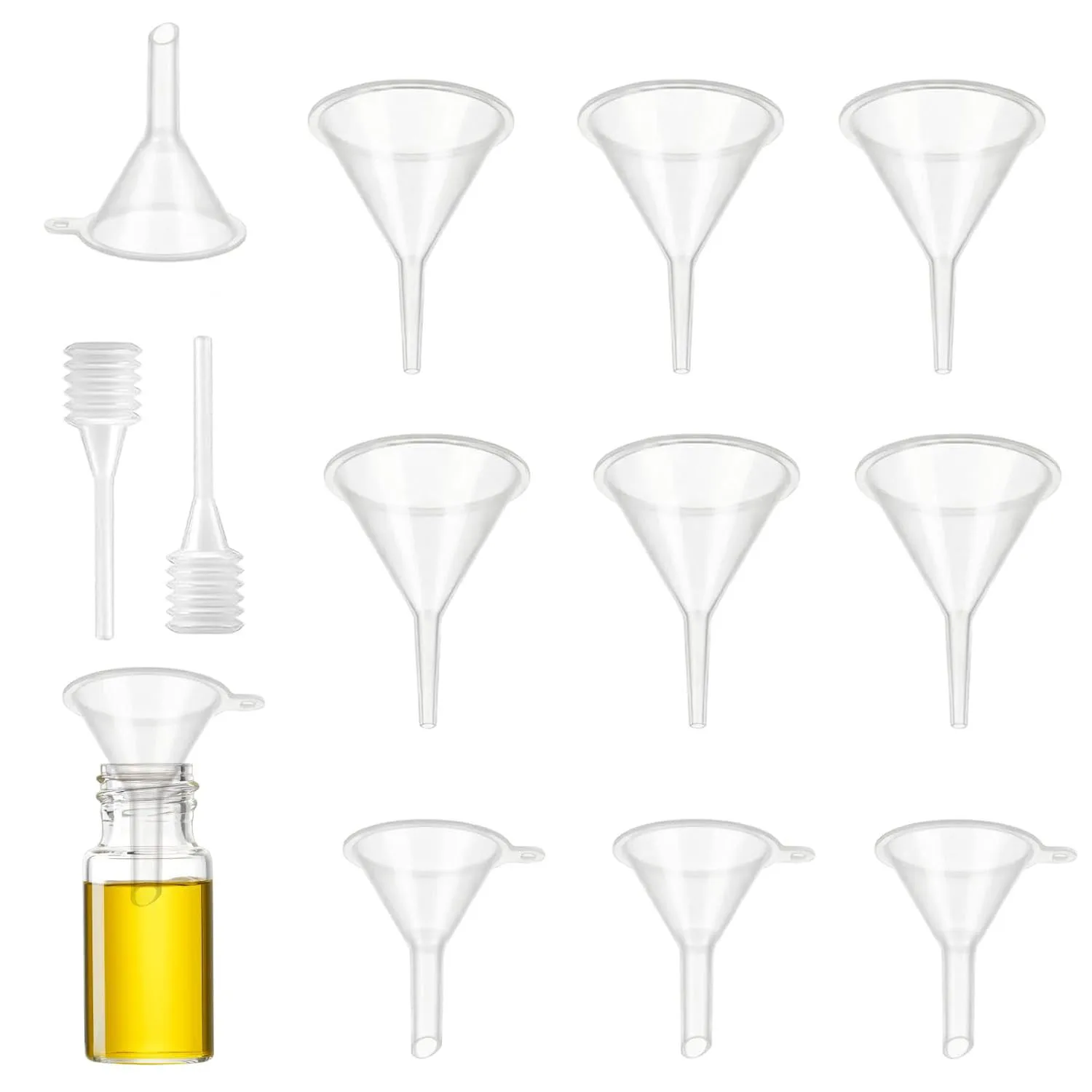 Mini entonnoir de précision pour flacons de laboratoire, art du sable, parfum, épices, poudre, hu...