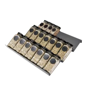 Lot de 6 supports d'organisation pour épices, pour tiroir de cuisine, empilables et à niveaux, po...