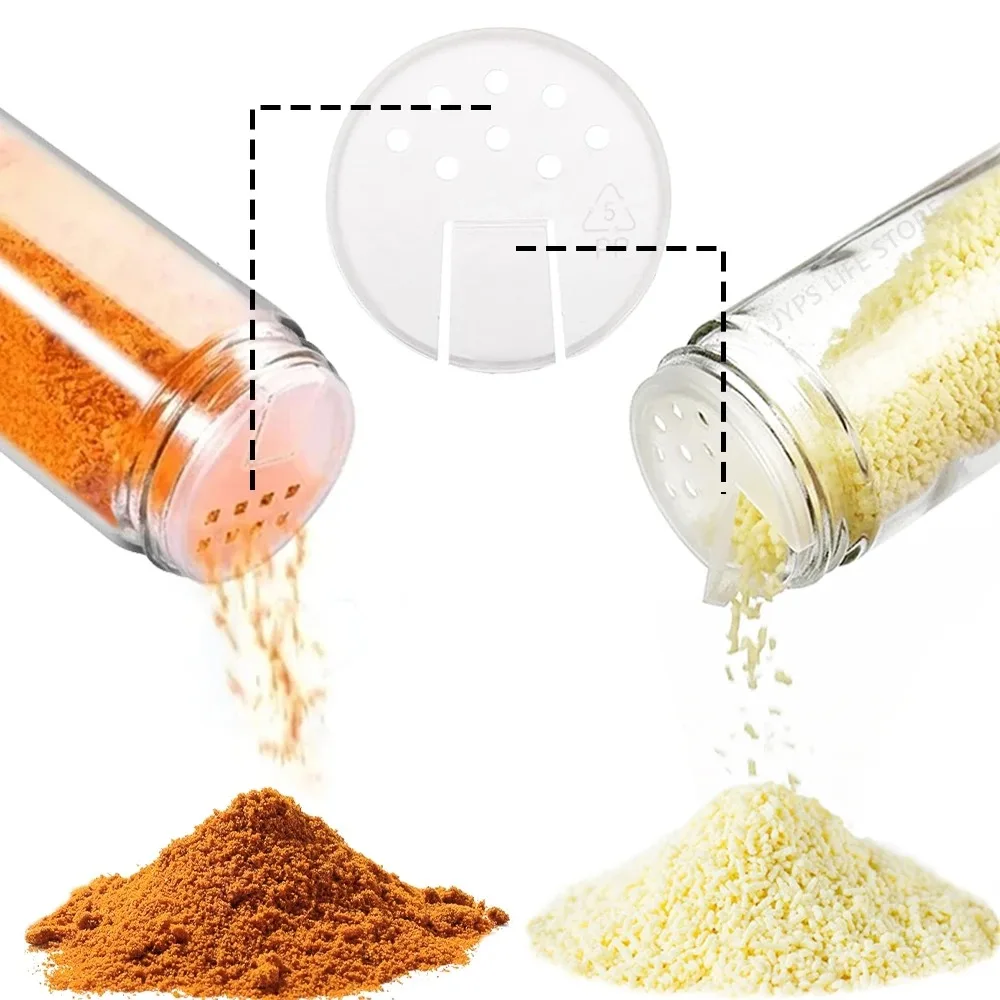 Ensemble de 12 pots à épices en verre avec couvercles en bambou, incluant des étiquettes minimali... – Image 3