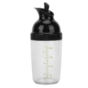 Shaker à vinaigrette de 200ml, sans BPA, empêche les fuites, bouteille de vinaigrette, pot avec c...