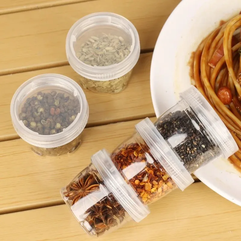 Bouteilles d'assaisonnement, récipient à condiments, récipient à épices de voyage Portable pour p... – Image 3