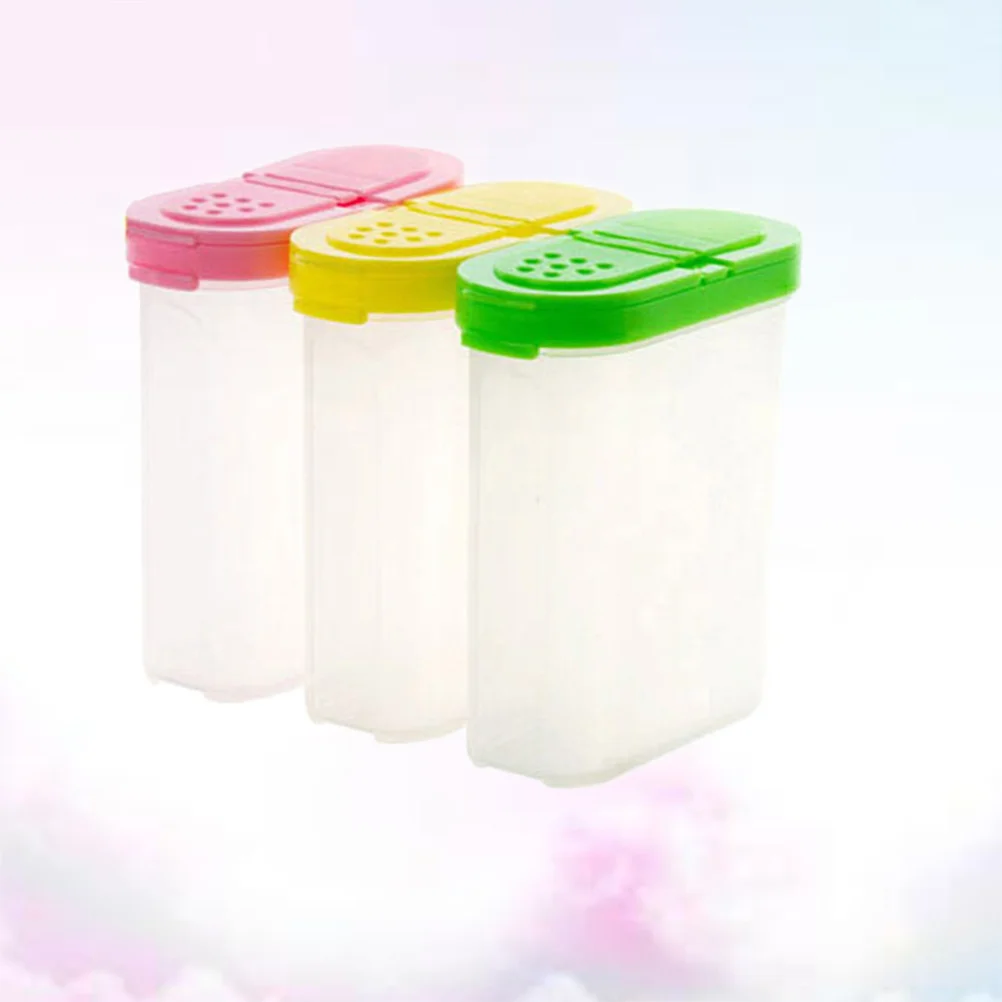 Boîte à épices 3 pièces, contenants de rangement de cuisine transparents avec grande ouverture la... – Image 2