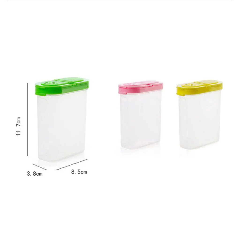 Boîte à épices 3 pièces, contenants de rangement de cuisine transparents avec grande ouverture la... – Image 3