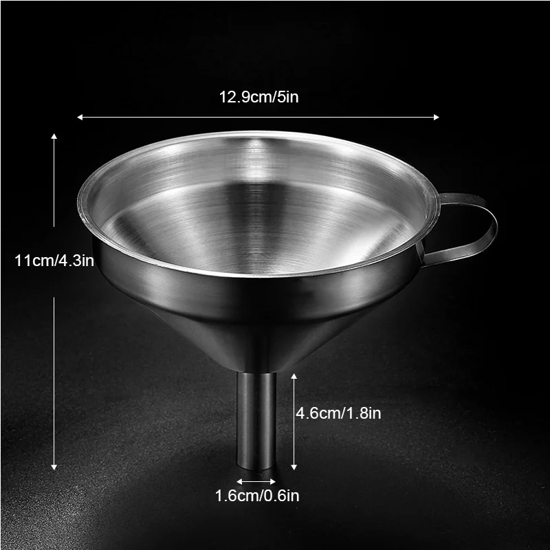 Entonnoir pour remplir des bouteilles, outil de cuisine avec filtre et filtre à 200 mailles pour... – Image 3