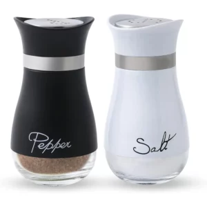 Paquet de 2 saliers et poivrons, pots à épices d'accessoires de cuisine, distributeur d'épices de...