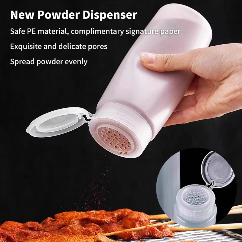 Pot à Épices en Plastique Transparent avec Secoueur pour Cuisine, Assaisonnement, Barbecue, Plein...