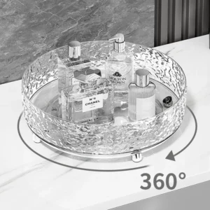 360 ° Étagère à épices rotative, organisateur pour salle de bains, comptoir de cuisine, accès fac...