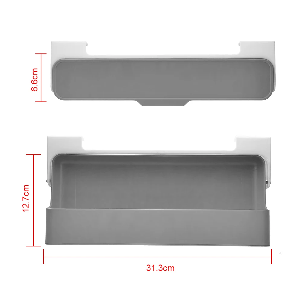 Support de rangement de bouteilles d'épices, fournitures de cuisine, tiroir sous le bureau, suppo... – Image 3