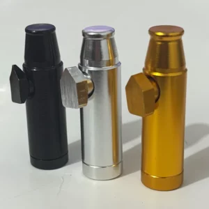 Lot de 3 Distributeurs de Spices en Métal SnufBullet, Mini Salière, Bouteille Anti-fuite, Édulcor...