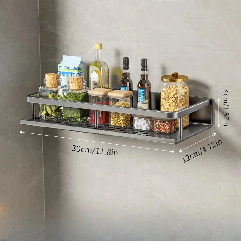 1 PC support de cuisine multifonctionnel support de stockage d'épices mural ustensiles de cuisine... – Image 3