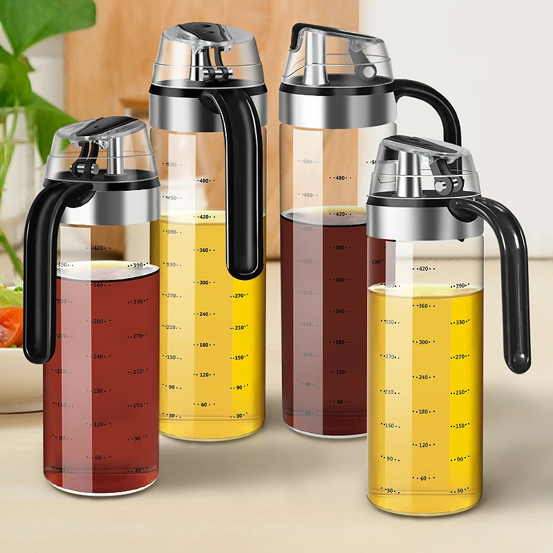 Distributeur de bouteilles d'assaisonnement de cuisine, bouteille de Sauce, bouteilles de stockag...