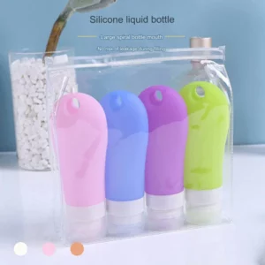 Bouteilles rechargeables en Silicone pour épices, couleur aléatoire, 2oz/60ml, bouteilles de stoc...