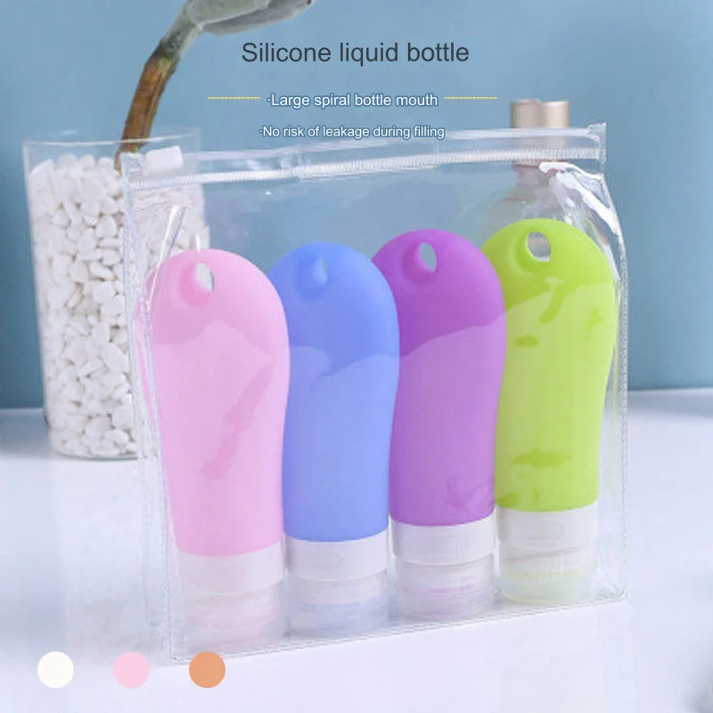 Bouteilles rechargeables en Silicone pour épices, couleur aléatoire, 2oz/60ml, bouteilles de stoc...