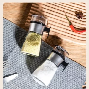 Distributeur de sel à pression, bouteille à sel et sucre, salière à épices, poivrière, pot à épic...