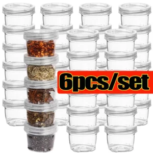 Bouteilles d'assaisonnement, récipient à condiments, récipient à épices de voyage Portable pour p...