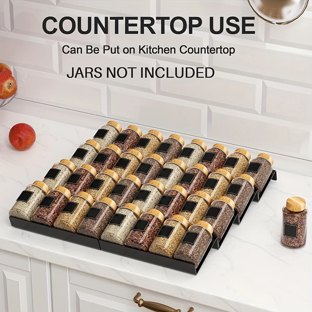 Tiroir à épices extensible, organisateur d'insertion pour armoire de cuisine, étagère de rangemen... – Image 3