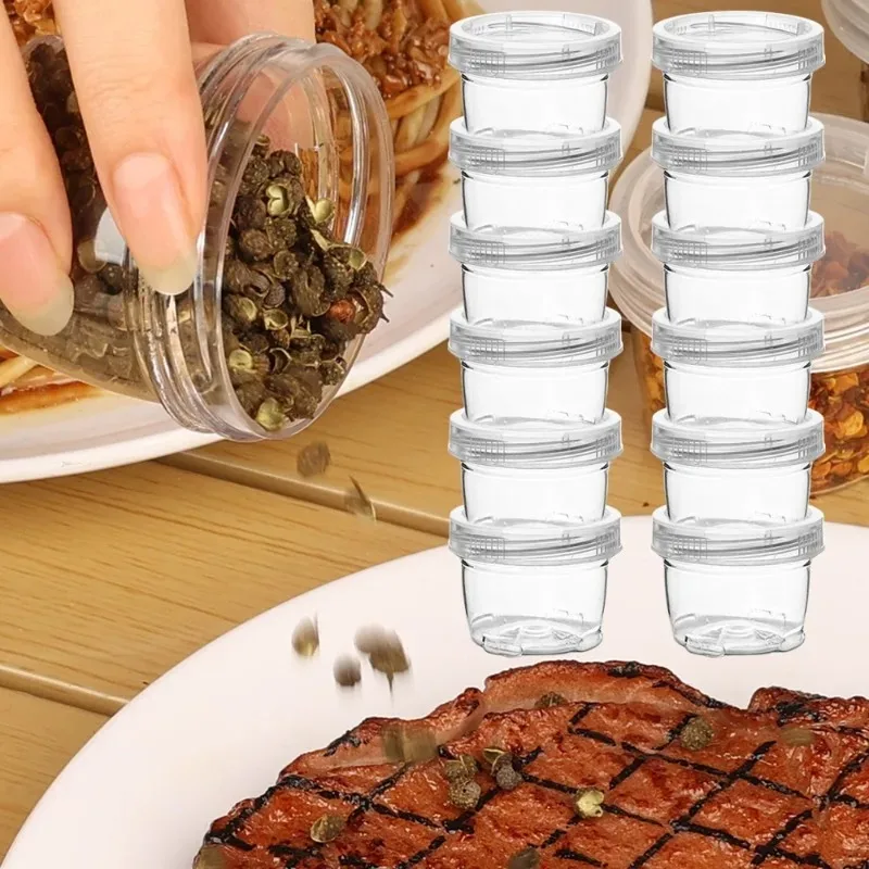 Bouteilles d'assaisonnement, récipient à condiments, récipient à épices de voyage Portable pour p... – Image 2
