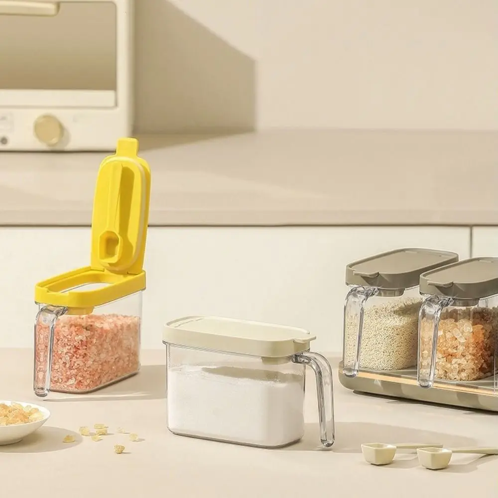 Pots à épices en plastique durables, boîte d'assaisonnement scellée étanche à l'humidité, ensembl... – Image 2