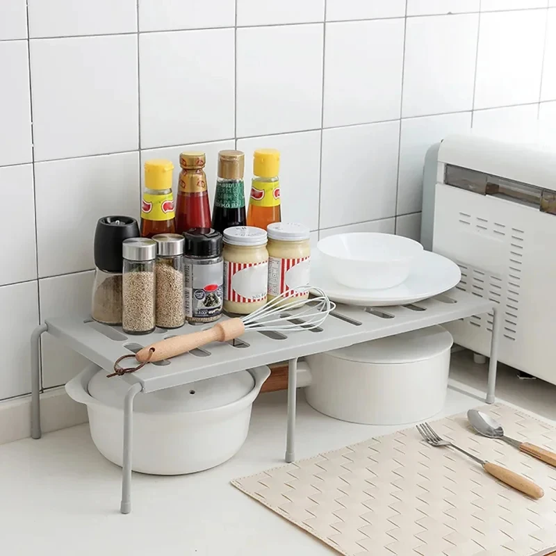 Étagère de rangement de cuisine extensible, organisateur d'épices autoportant, accessoires ménage... – Image 2