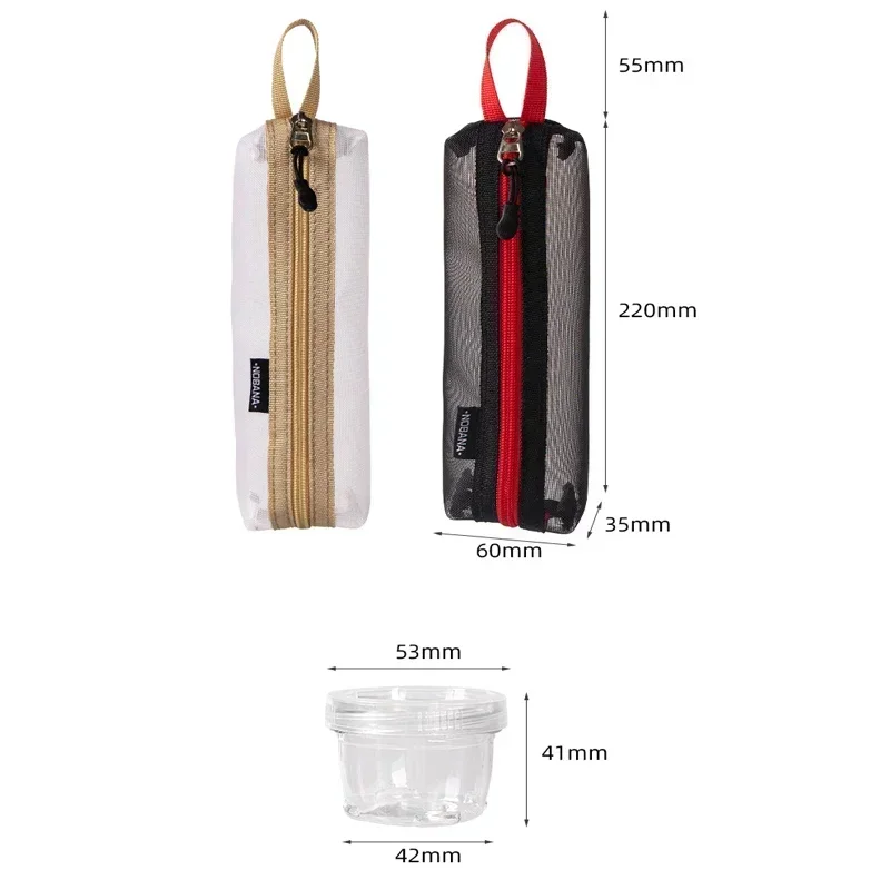 Kit d'épices de Camping de voyage Portable, sac conteneur avec 5 bouteilles d'assaisonnement tran... – Image 2