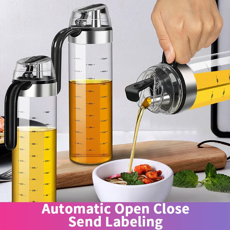 Distributeur de bouteilles d'assaisonnement de cuisine, bouteille de Sauce, bouteilles de stockag... – Image 2