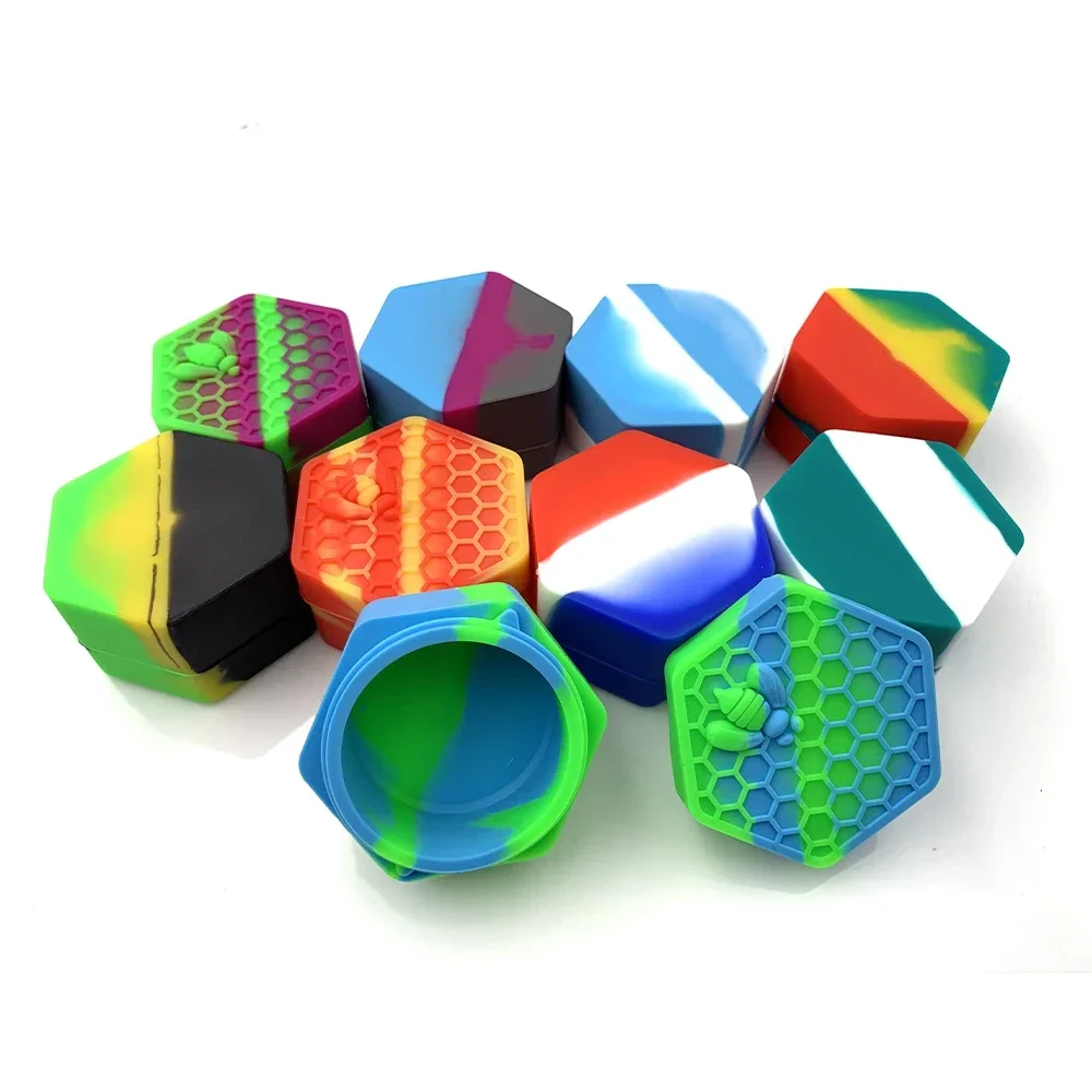 Pot de cire boîte en Silicone Style abeille pour boîte de crème d'huile facile à tenir et à trans... – Image 3