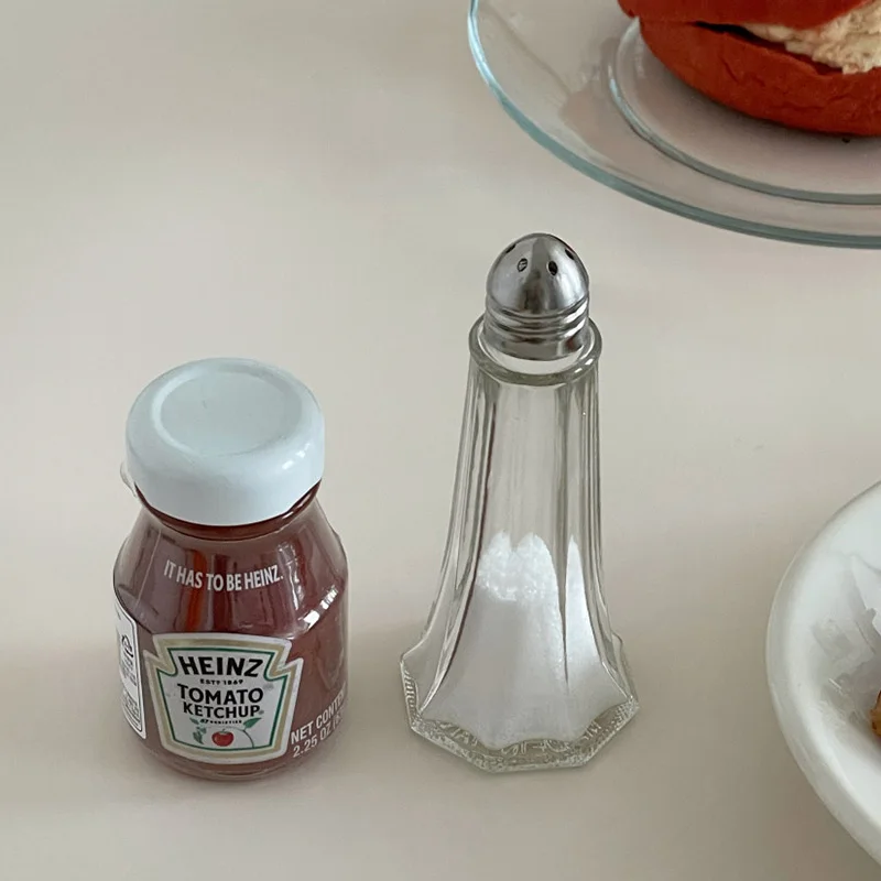 Petite bouteille d'assaisonnement en verre, bouteille de poivre, bouteilles de condiments, boutei... – Image 2