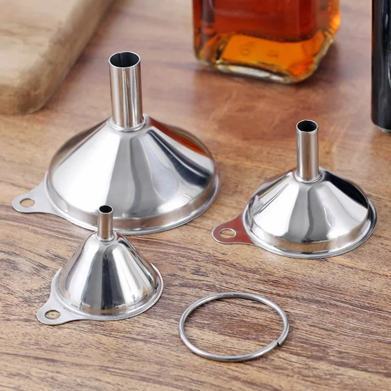 Ensemble d'entonnoirs de cuisine en acier inoxydable, pour utilisation en cuisine, vinaigre pour... – Image 2