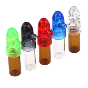 Distributeur de bouteilles en verre d'épices amusant, 2 pièces, avec bouchons anti-fuite, pot d'o...
