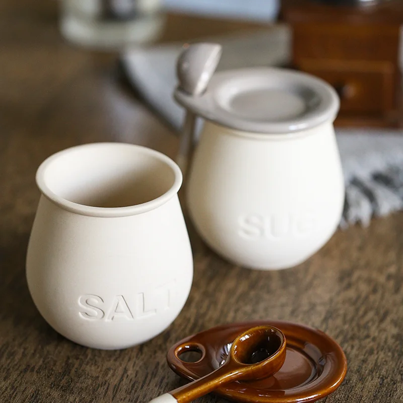 Bouteille d'Épices en Céramique avec Couvercle, Décoration de la Maison, Pot de Stockage des citr... – Image 2