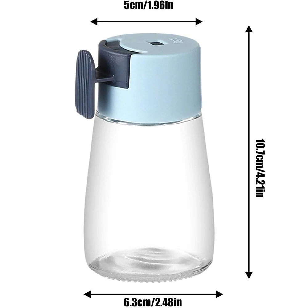 Bouteille d'assaisonnement en verre transparent étanche à l'air, distributeur d'épices, sel de me... – Image 3