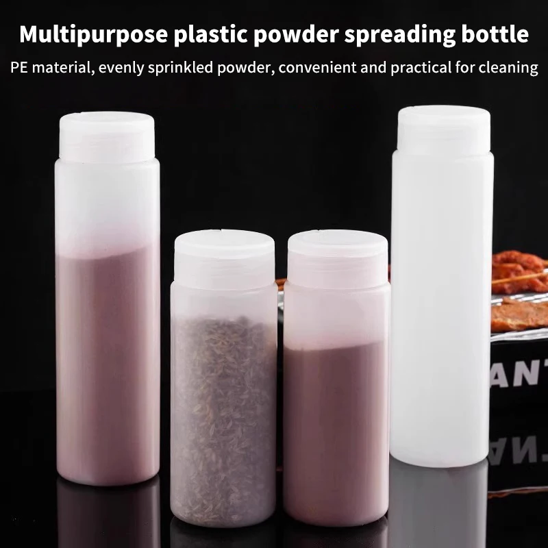 Pot à Épices en Plastique Transparent avec Secoueur pour Cuisine, Assaisonnement, Barbecue, Plein... – Image 2
